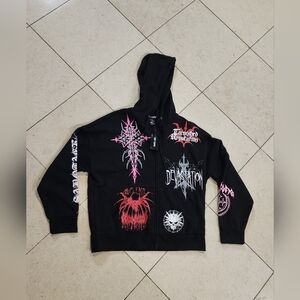 Dark Illusions Devastation Sweater Hoodie Adult Mens Size Large Double Sided NWT